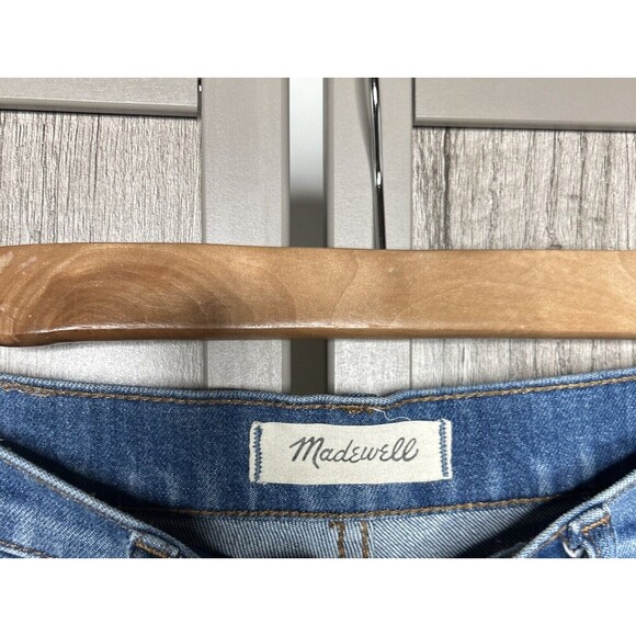 Madewell High Rise Slim Boyjean Jeans Blue Color Distressed Size 26 - Picture 6 of 10